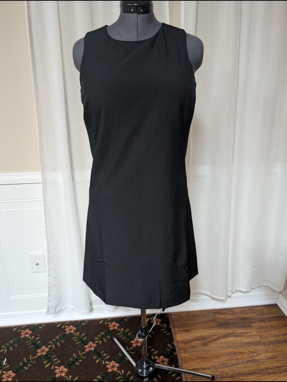 Banana Republic Factory Black Sleeveless Mini Dress
